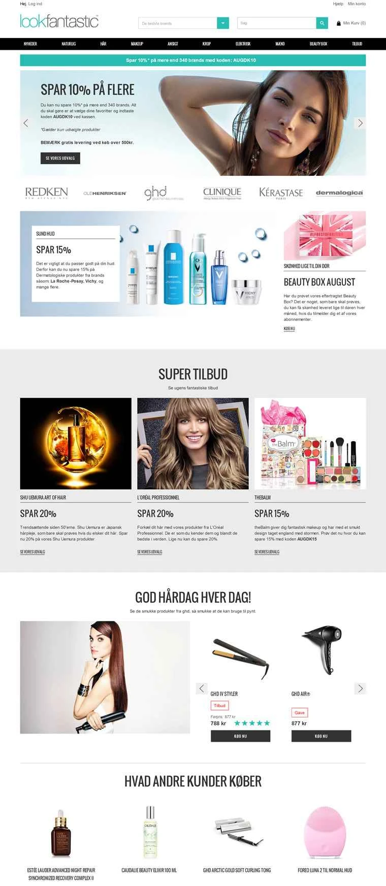 LookFantastic Denmark: 英国を拠点とするオンライン美容・スキンケアブティック