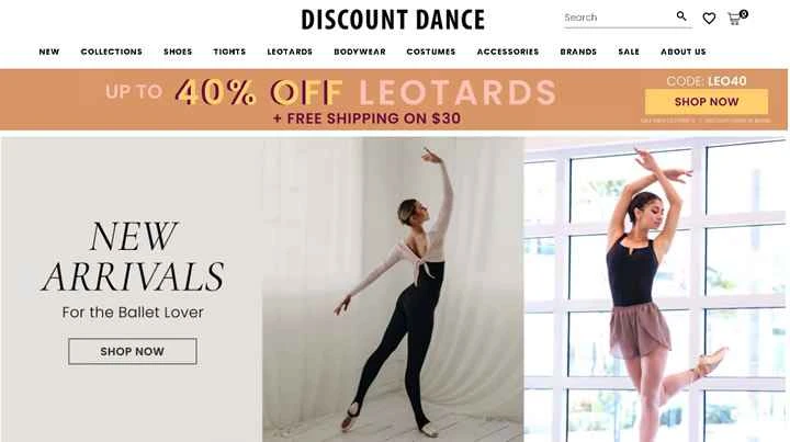 ディスカウントダンス公式サイト：ダンスウェアとシューズ