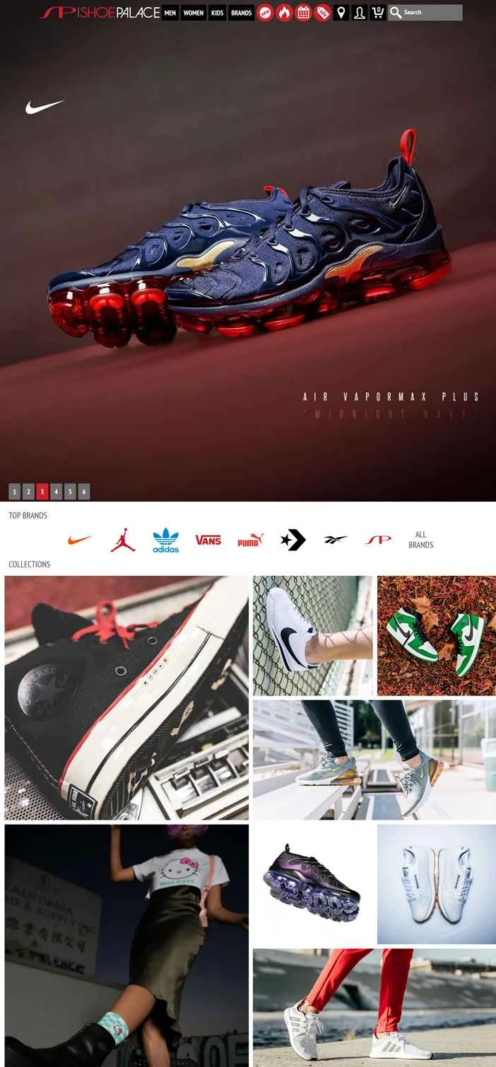 アメリカのスポーツ用フットウェアおよびアパレルの小売チェーン、シューパレス。