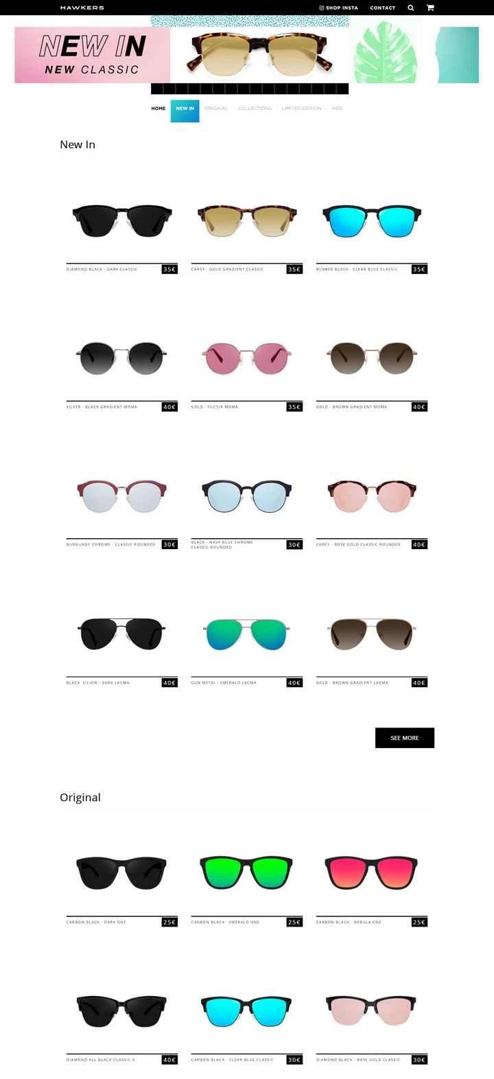 スペインのサングラスブランド：ホーカーズ