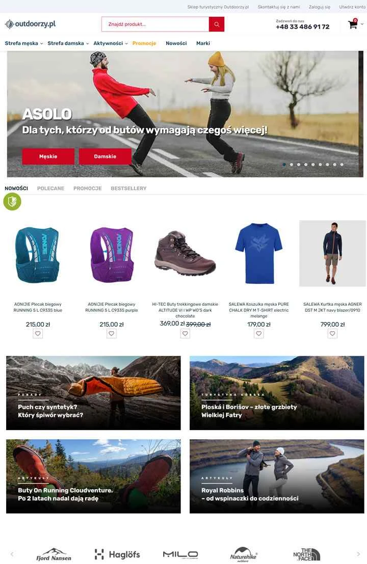 旅行とアウトドア愛好家のためのポーランドのオンラインストア：Outdoorzy.pl