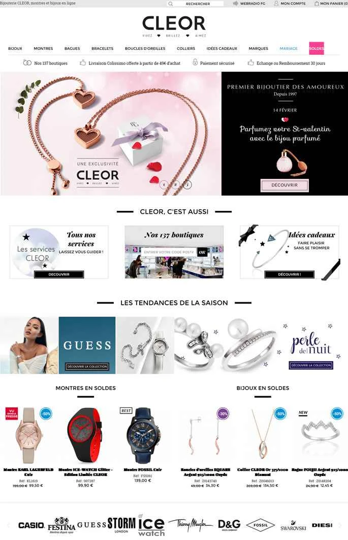 フランスのジュエリーショップ：CLEOR