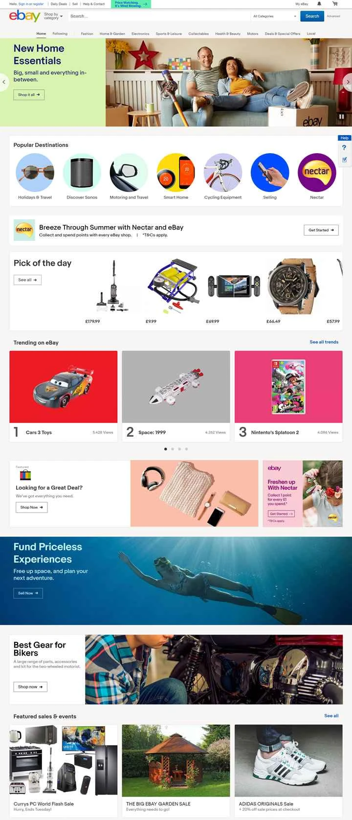 eBay UK ショッピングウェブサイト: eBay.co.uk