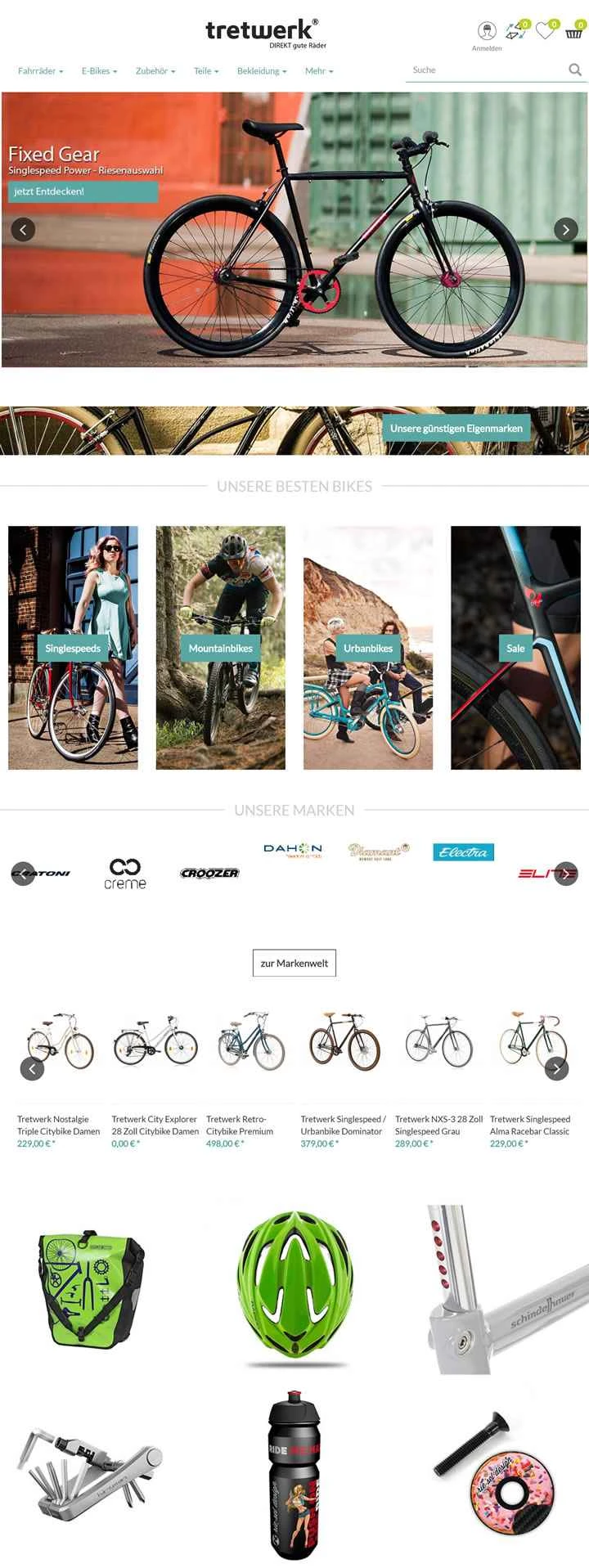 ドイツの自転車店：Tretwerk