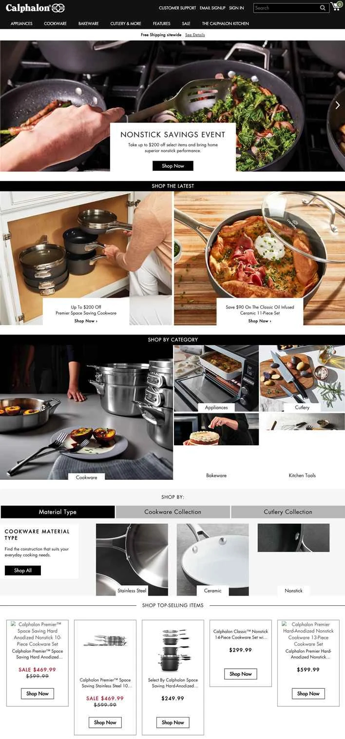 カルファロンUS公式サイト：アメリカのトップ調理器具ブランド