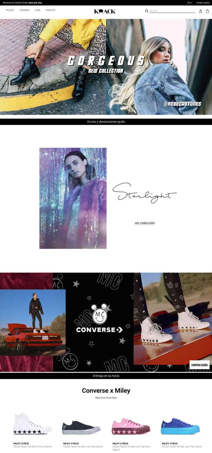 スペインのマルチブランド靴店チェーン、Krack