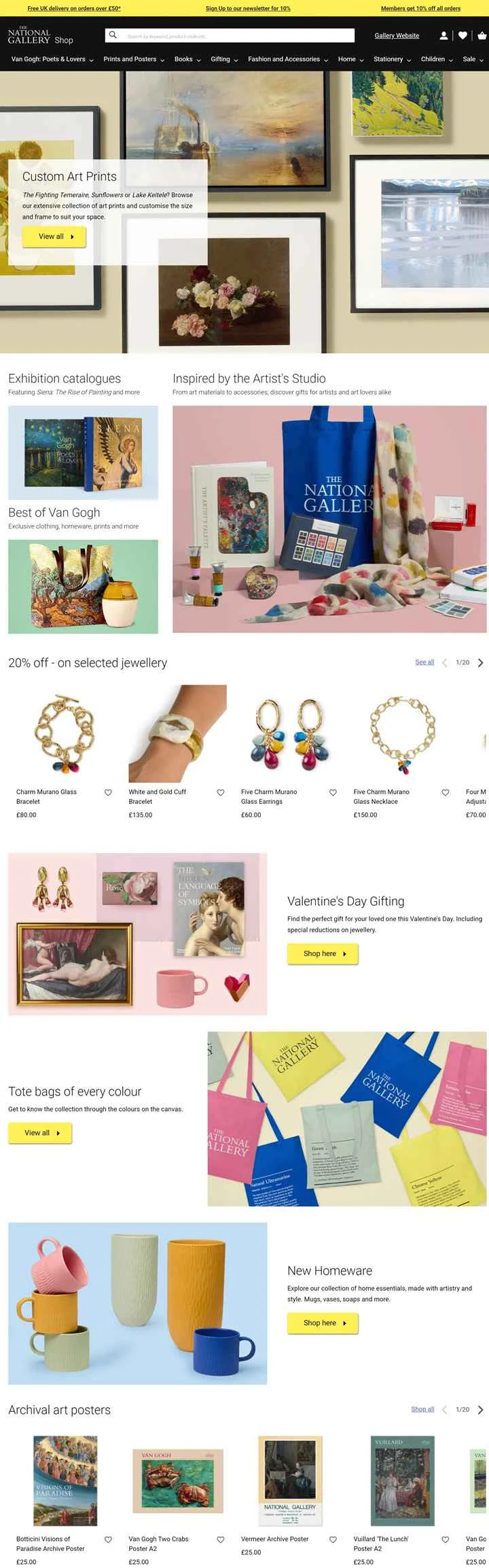 ナショナルギャラリーのオンラインショップ：ナショナルギャラリーショップ