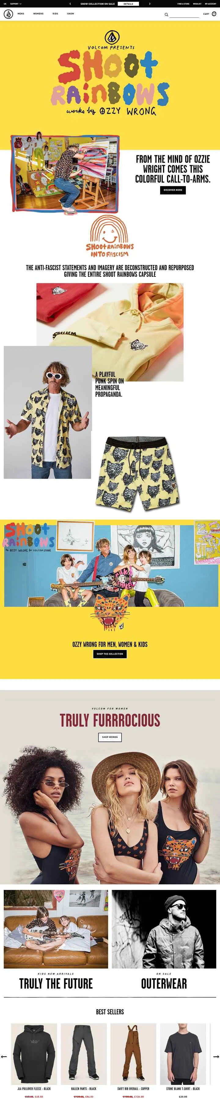 Volcom UK 公式ストア: アメリカのトップクラスのスケートボード、サーフィン、スキー用アパレル ブランド。