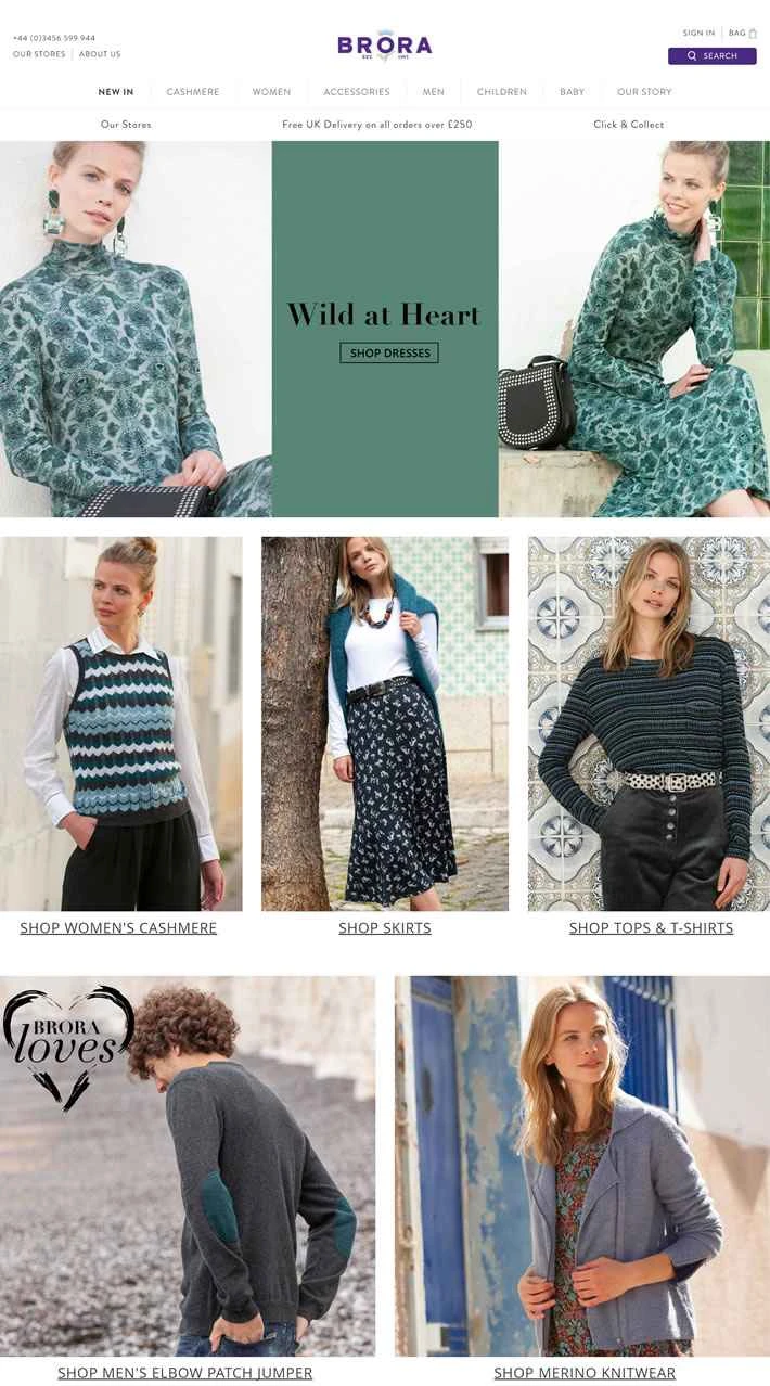 ブローラ公式サイト：英国を代表するカシミアアパレルブランド