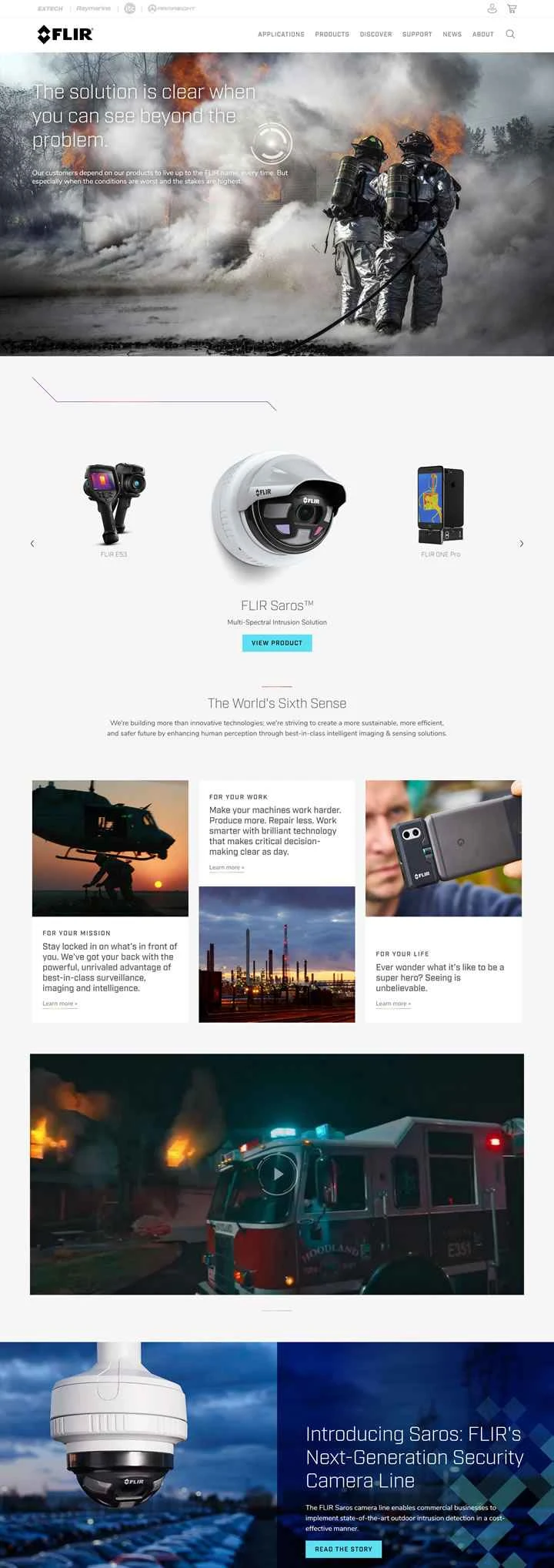 FLIR USウェブサイト: サーマルイメージング、ナイトビジョン、赤外線カメラシステム