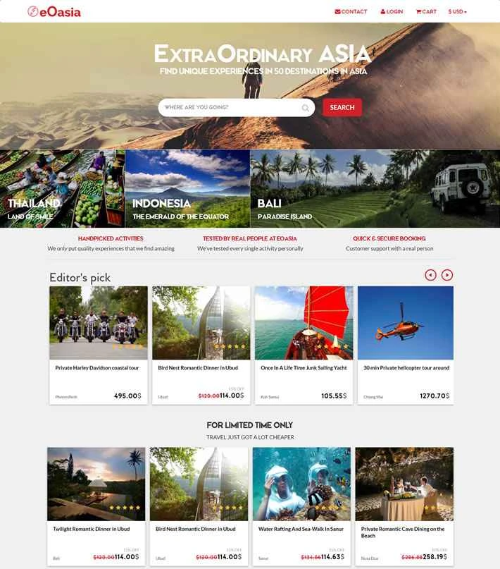 eOasia、アジアのユニークな体験旅行のエキスパート