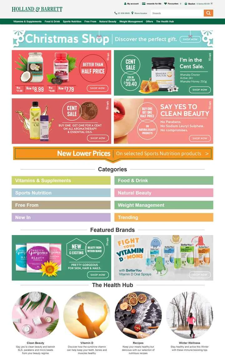 Holland & Barrett Ireland: 英国大手健康食品小売業者