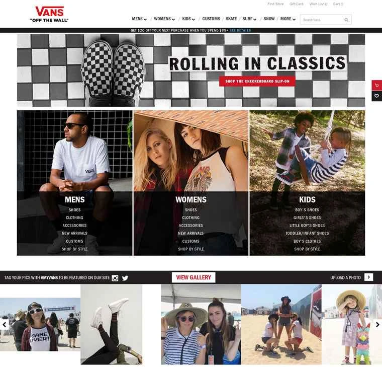 Vans US公式サイト：米国南カリフォルニア発の元祖エクストリームスポーツ・ストリートウェアブランド
