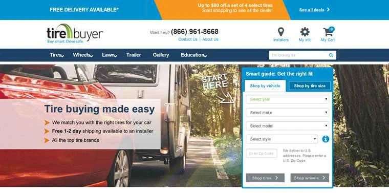 自動車用タイヤとホイールの大手米国サプライヤー、TireBuyer。