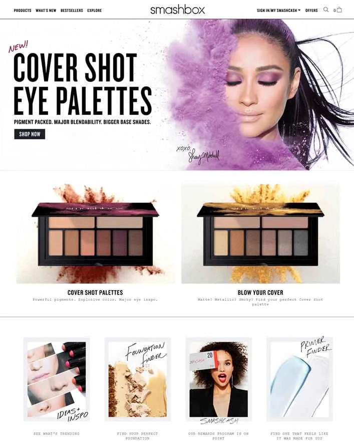 スマッシュボックス公式サイト：アメリカの有名メイクアップブランド