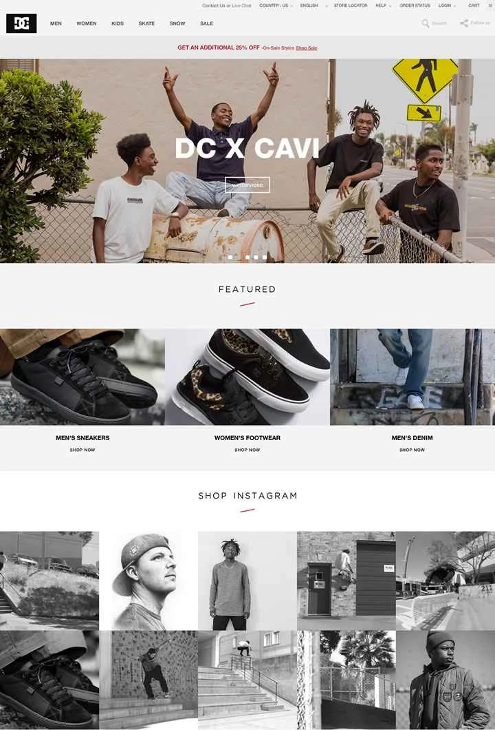 DC Shoes 公式サイト: アメリカのスケートボードシューズとアパレルブランド