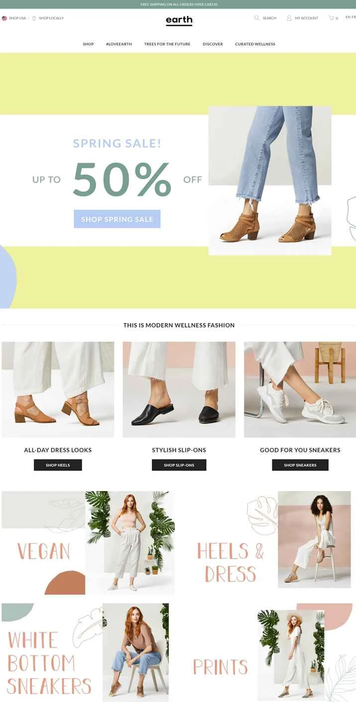 アースシューズ公式サイト：アースシューズ