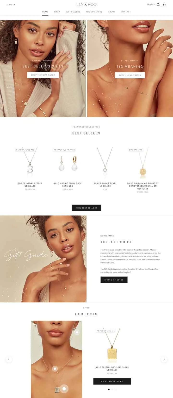 輝く真珠、パヴェセッティング、そしてパーソナライズされたジュエリー：Lily & Roo