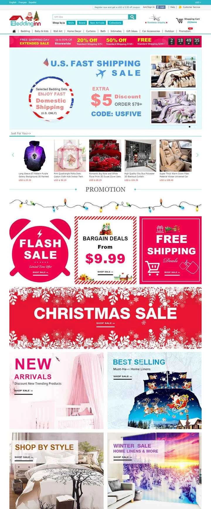 寝具のグローバルオンラインショッピング：BeddingInn