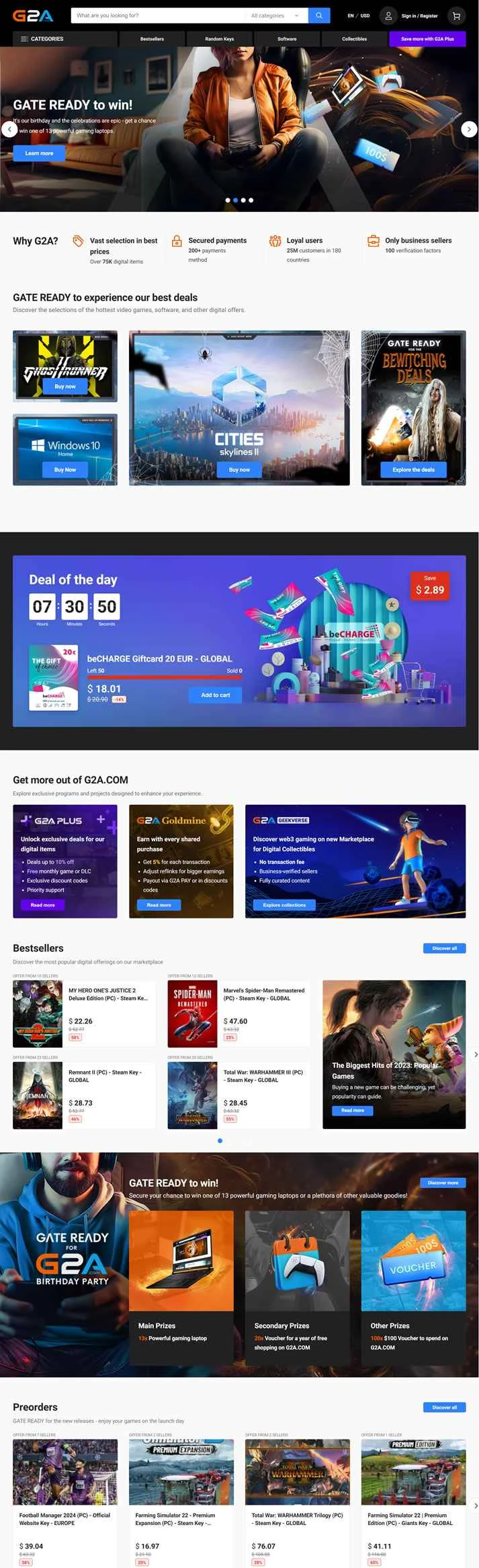 G2A USA: 世界最大のゲーム市場