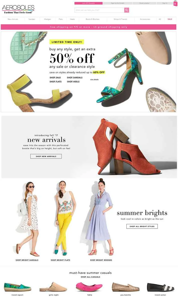 Aerosoles公式サイト：アメリカのソフトな女性用シューズブランド