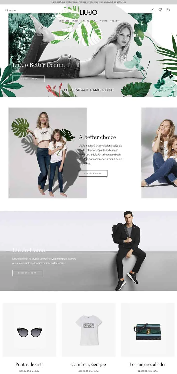 Liu Jo スペイン語公式サイト: イタリアの衣料品ブランド