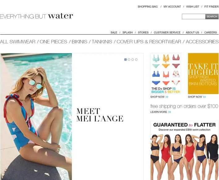Everything But Water 公式サイト：アメリカの水着ブランド
