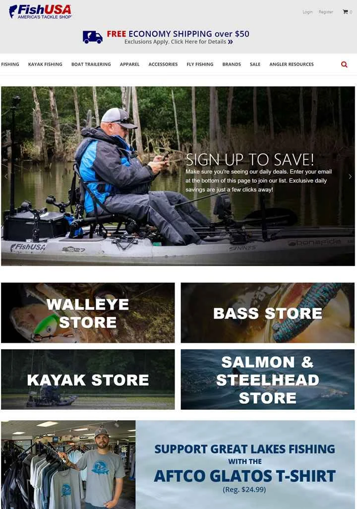 FishUSA（アメリカの釣り具店）