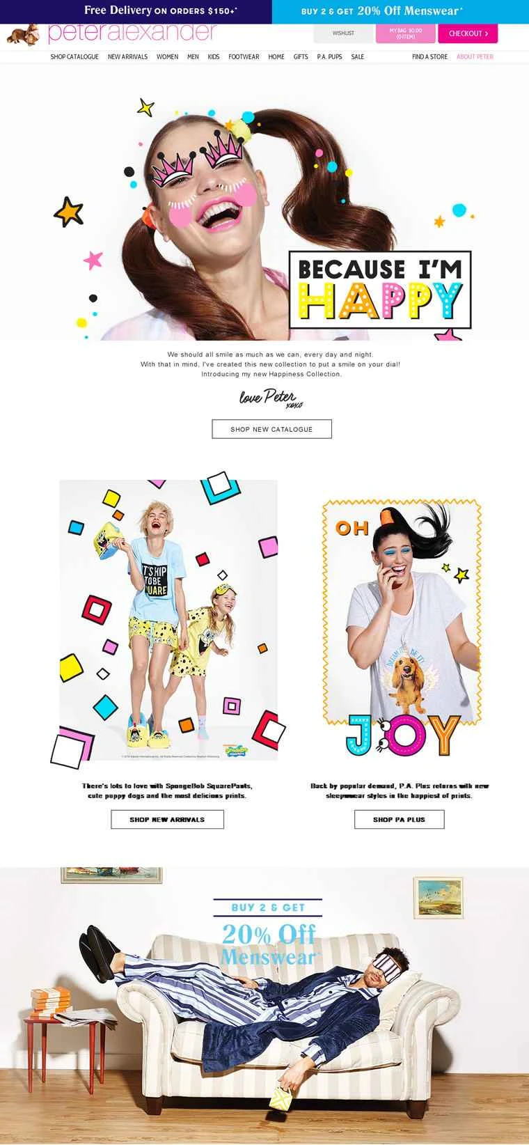 オーストラリアを代表するパジャマブランド、ピーター・アレクサンダー