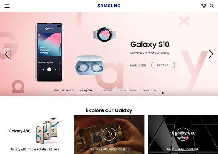 Samsung India 公式ウェブサイト: Samsung India