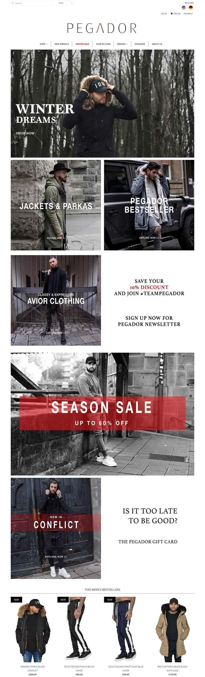 世界の主要都市の高級ストリートウェア：ペガドール