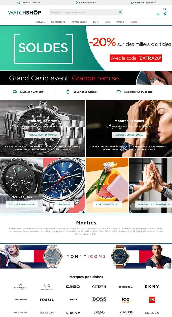 WatchShop France: 英国No.1の独立系時計販売店