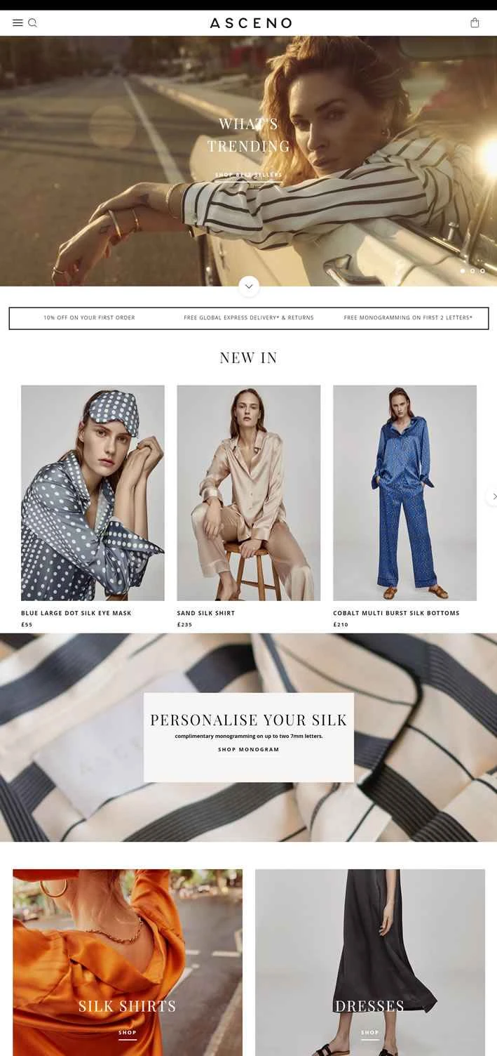 イギリス・ロンドン発のスリープウェアブランド、Asceno。