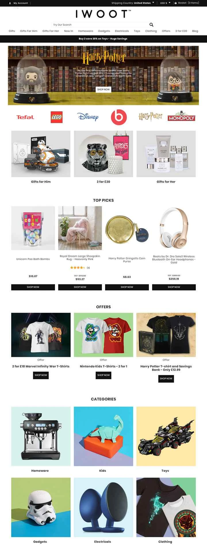 IWOOT USA: 斬新な小さなガジェット