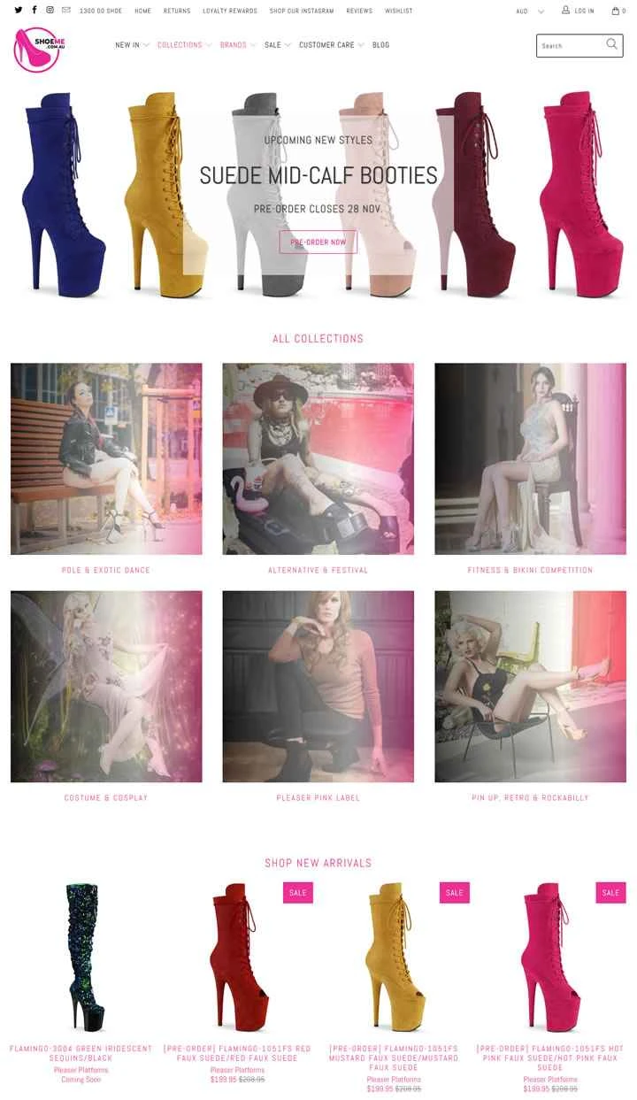 オーストラリアのオンラインハイヒールストア：Shoe Me