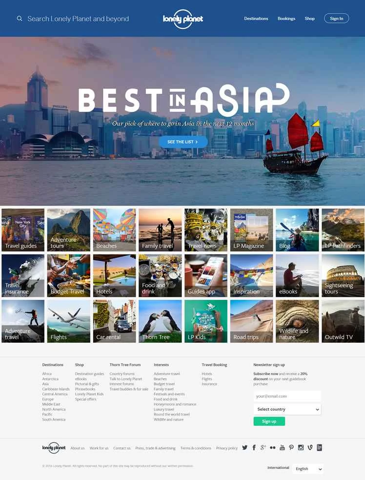 世界最大の民間旅行ガイド出版社、ロンリープラネット