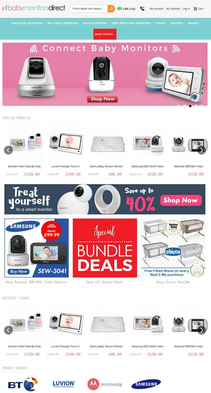 Baby Monitors Direct は、英国最大のベビーモニターのオンライン ストアです。