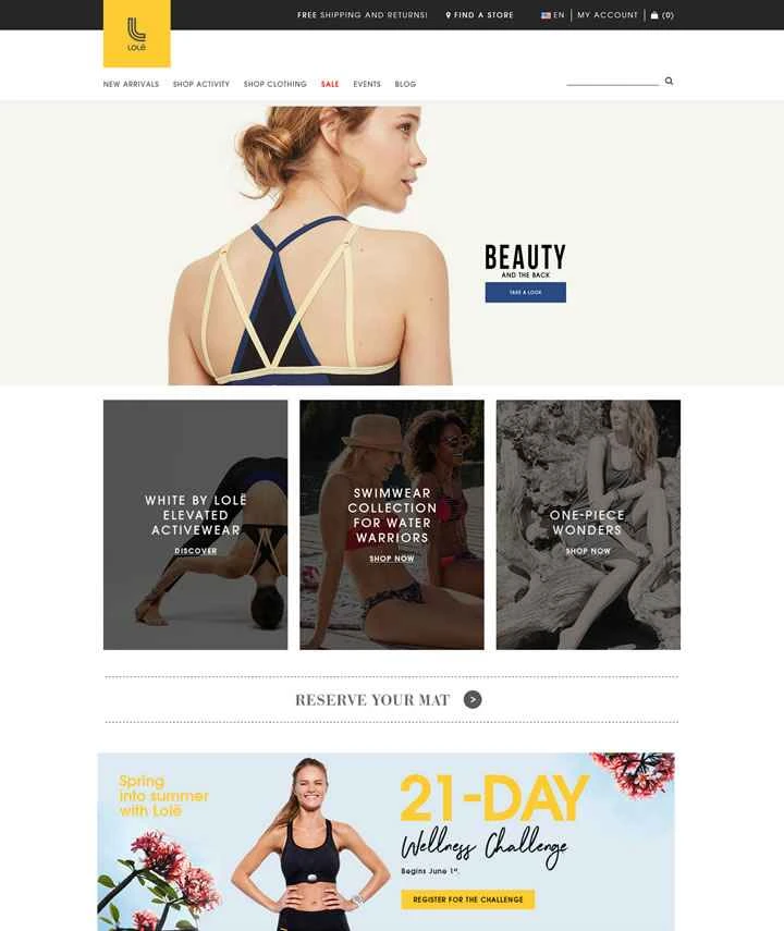 Lolё US公式サイト：大胆で美しい女性用スポーツアパレルを購入