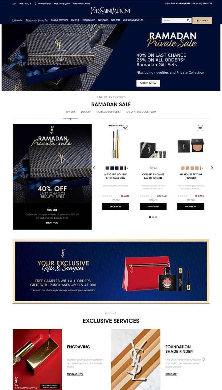 YSLビューティーUAE公式サイト：YSLビューティーUAE