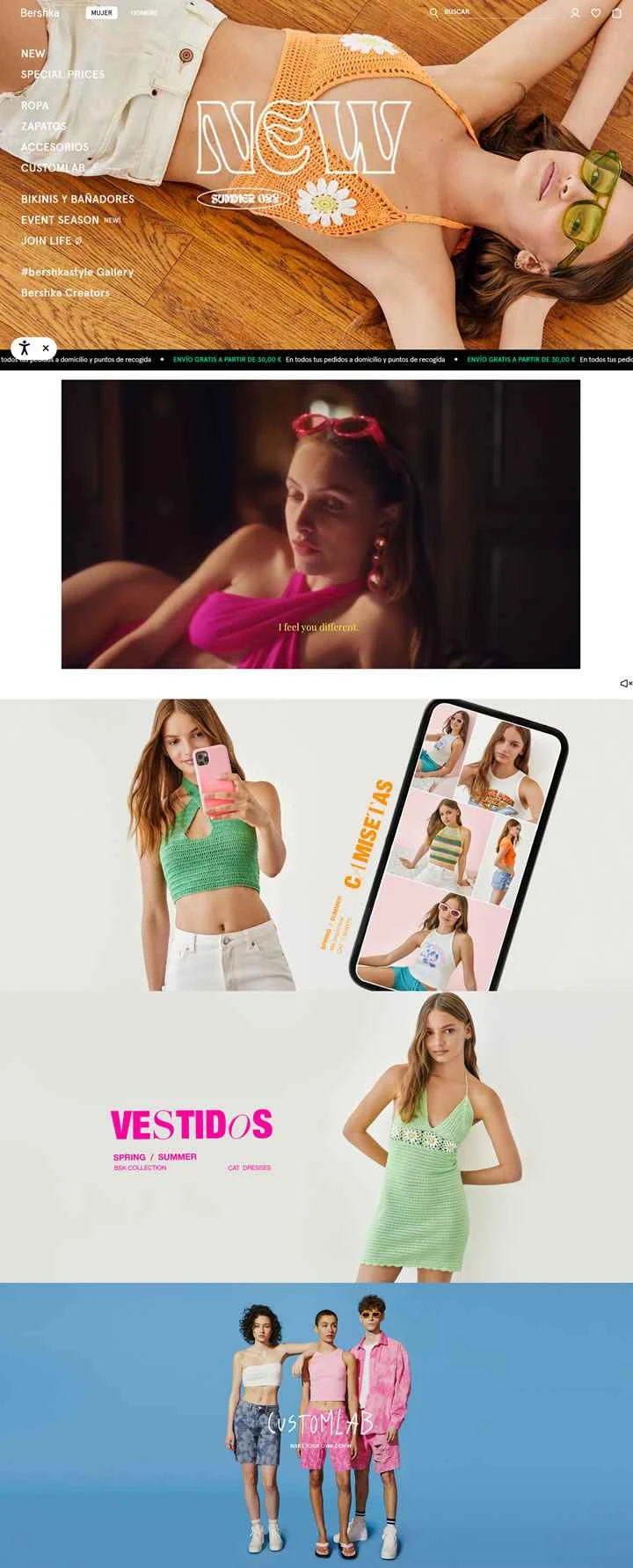 ベルシュカ スペイン：婦人服、靴、アクセサリー