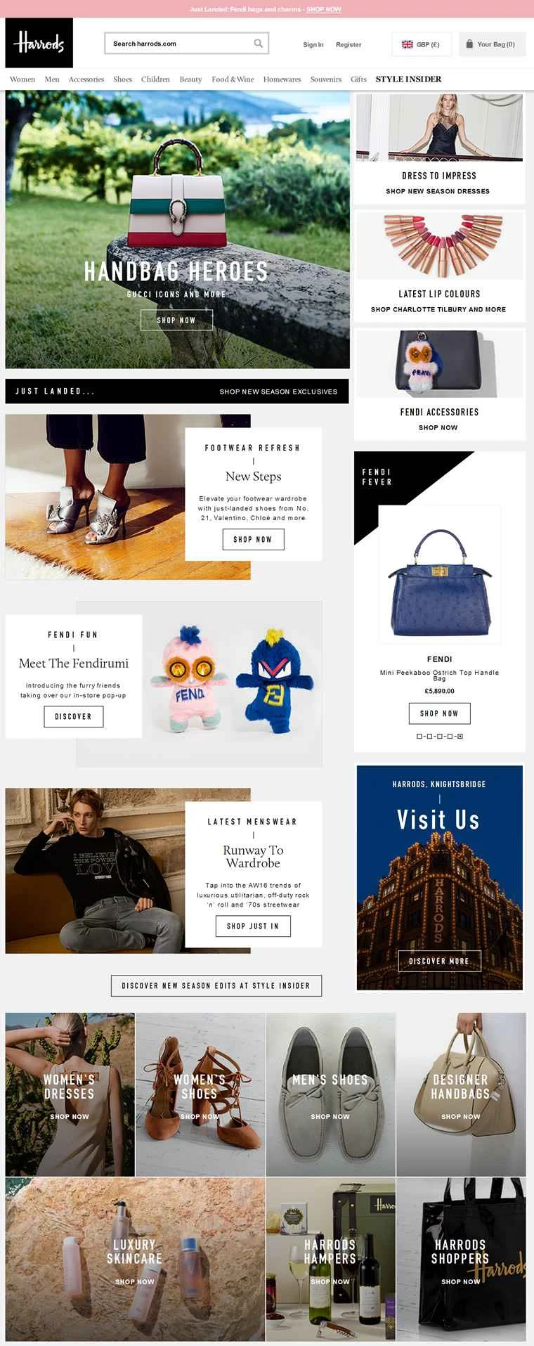 英国最大の百貨店、ハロッズ