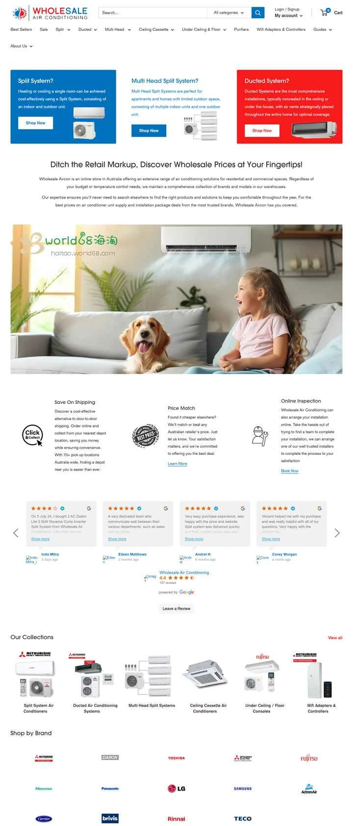 オーストラリアのエアコン卸売業者：Wholesale Aircon