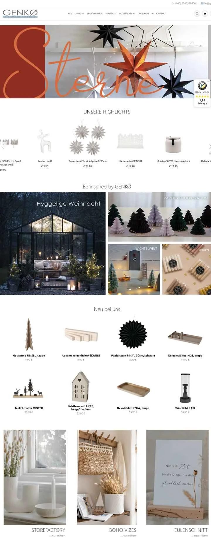 GENK? は、ドイツの室内装飾品や家具を販売するオンライン ストアです。