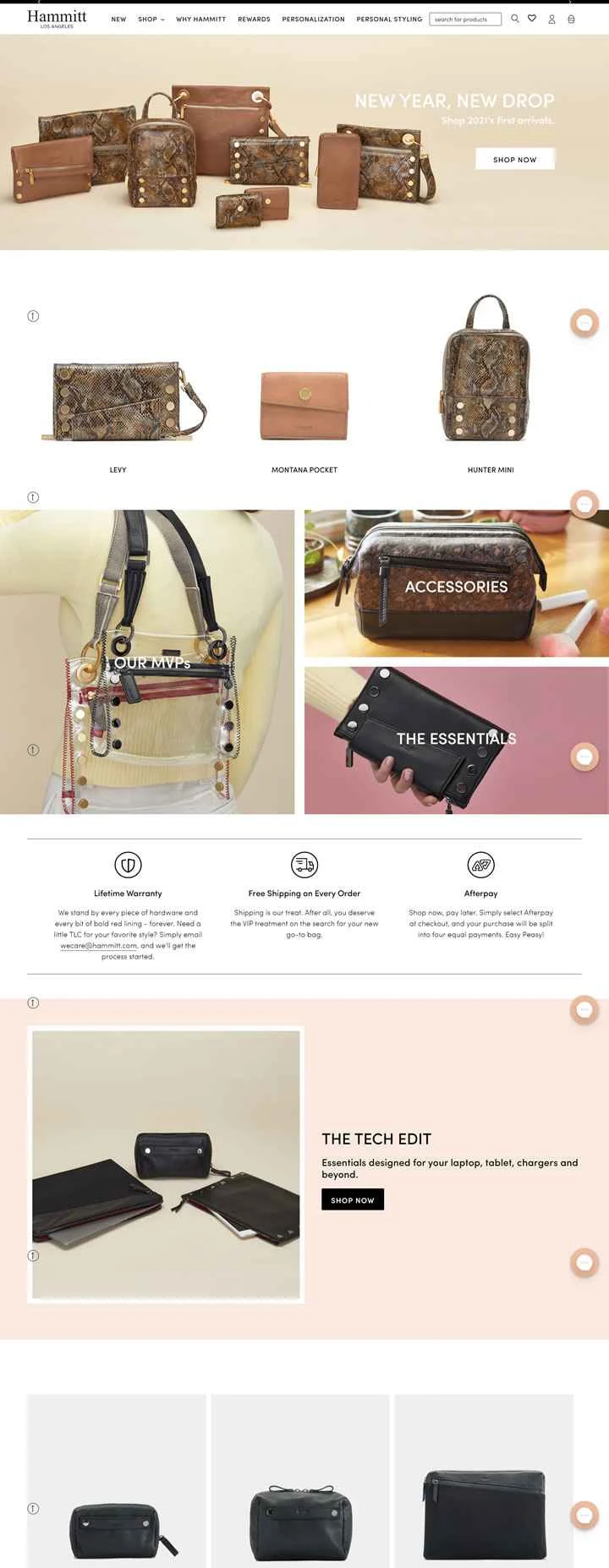 Hammitt公式サイト：デザイナーハンドバッグ