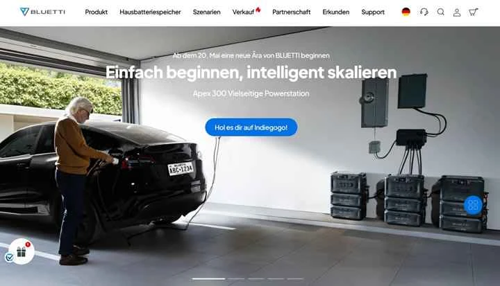 BLUETTI ドイツ: ポータブル電源、ソーラー発電機セット