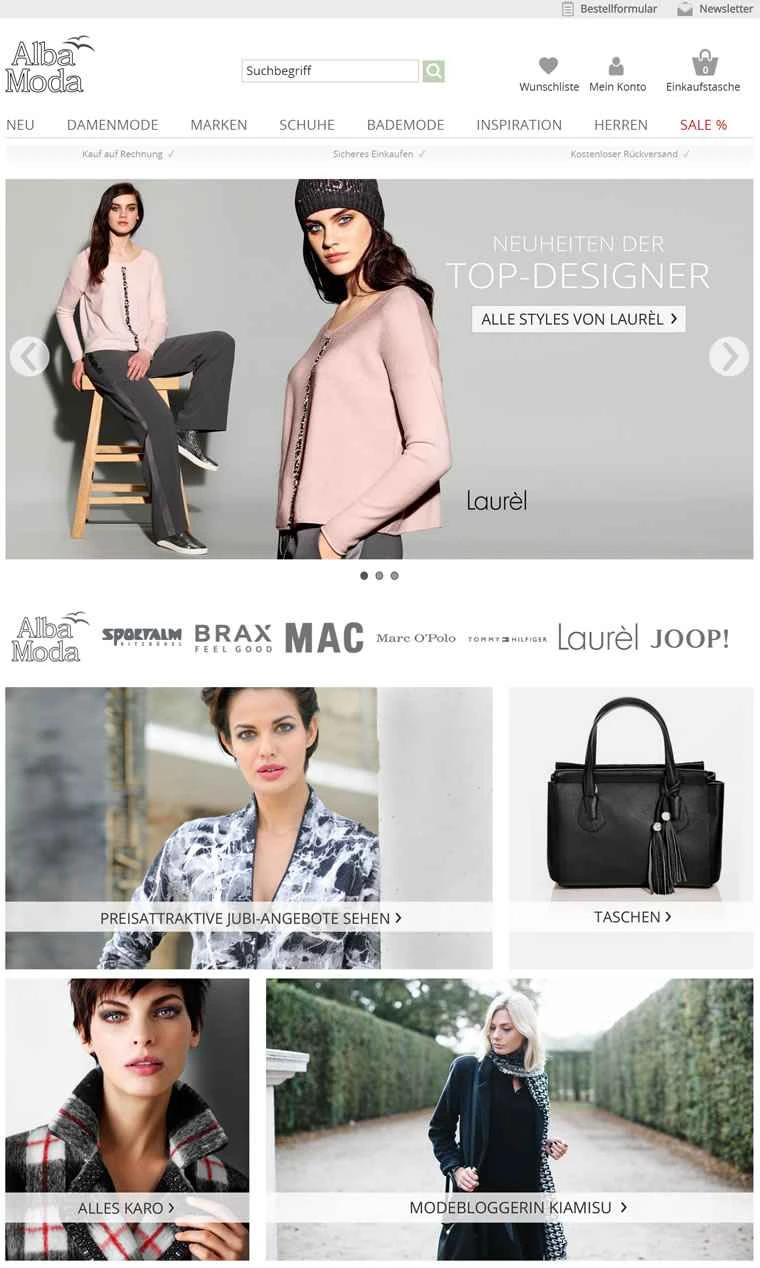 Alba Moda ドイツオンラインストア：イタリアファッション婦人服販売