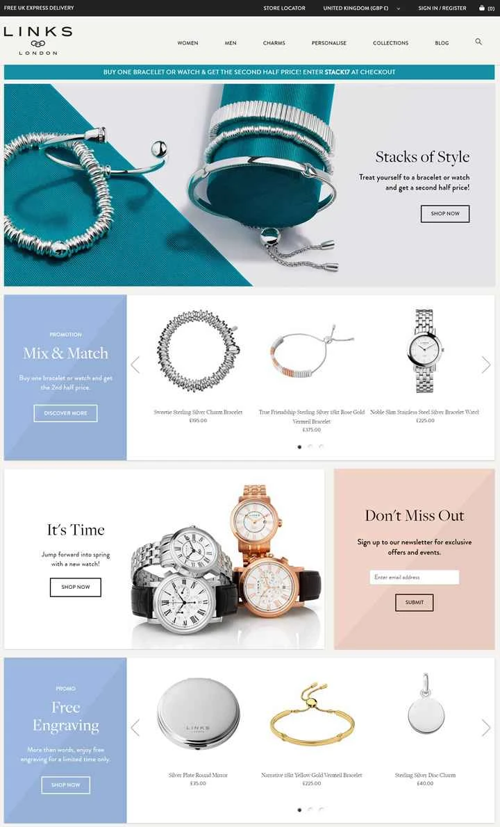 リンクス・オブ・ロンドン公式サイト：英国を代表するジュエリーブランド