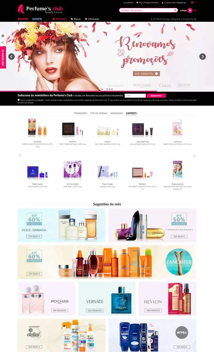 香水クラブ ポルトガル: 香水と化粧品のオンライン販売