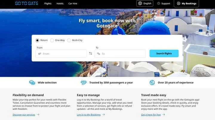 Gotogate Ireland: 航空券の価格とチケットを検索