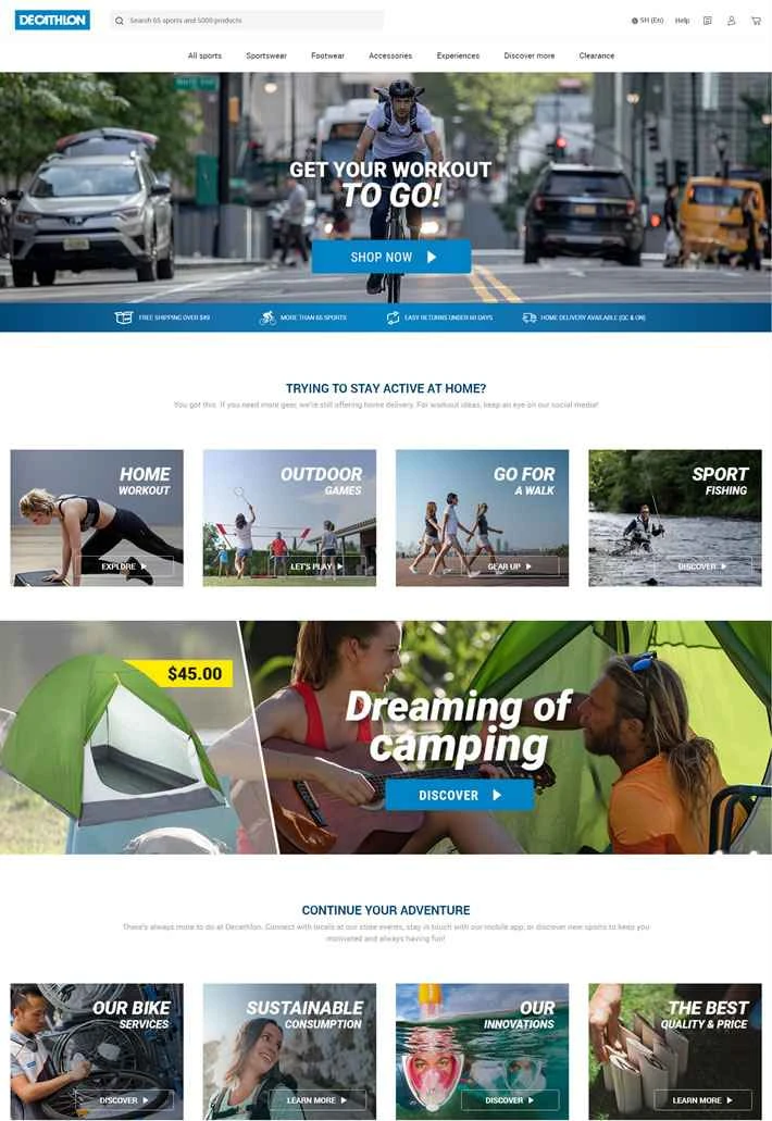 デカトロンカナダ公式サイト：フランス発祥のスポーツ用品スーパーマーケット